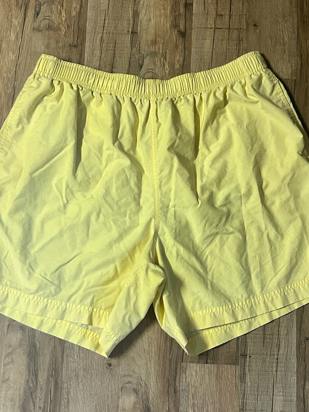 Polo Ralph Lauren Mens XL Yellow Swim Trunks Mesh Lined Embroidered Pony Logo